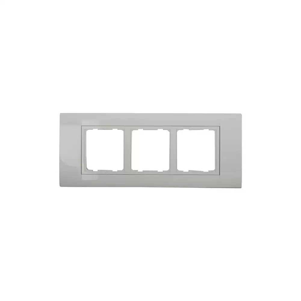 Anchor 6 Module Polycarbonate 30250WH Roma Tresa Plate -  White