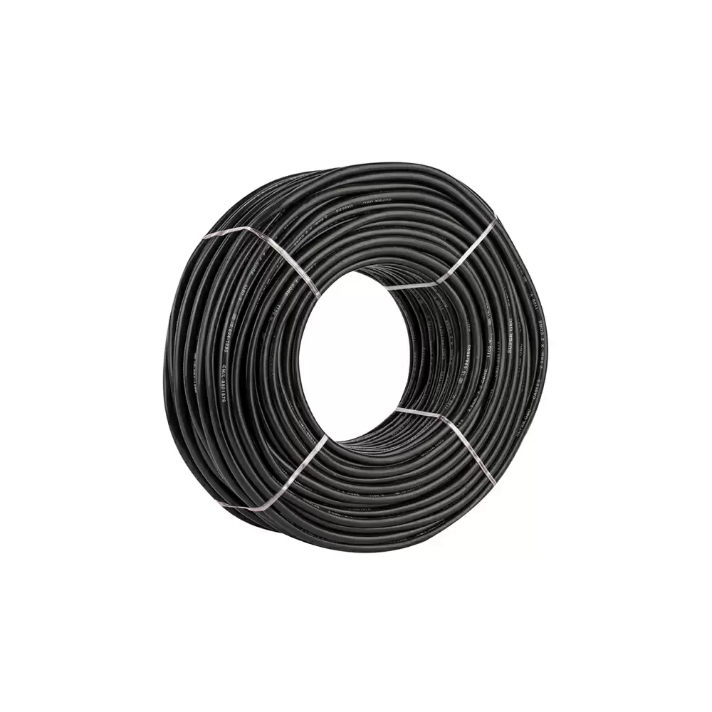 Super GEC Premium Multi Round 0.75 mm x 2 Core Length 100% Copper Electrical Wire - 30 Meter/99 Feet (Black)