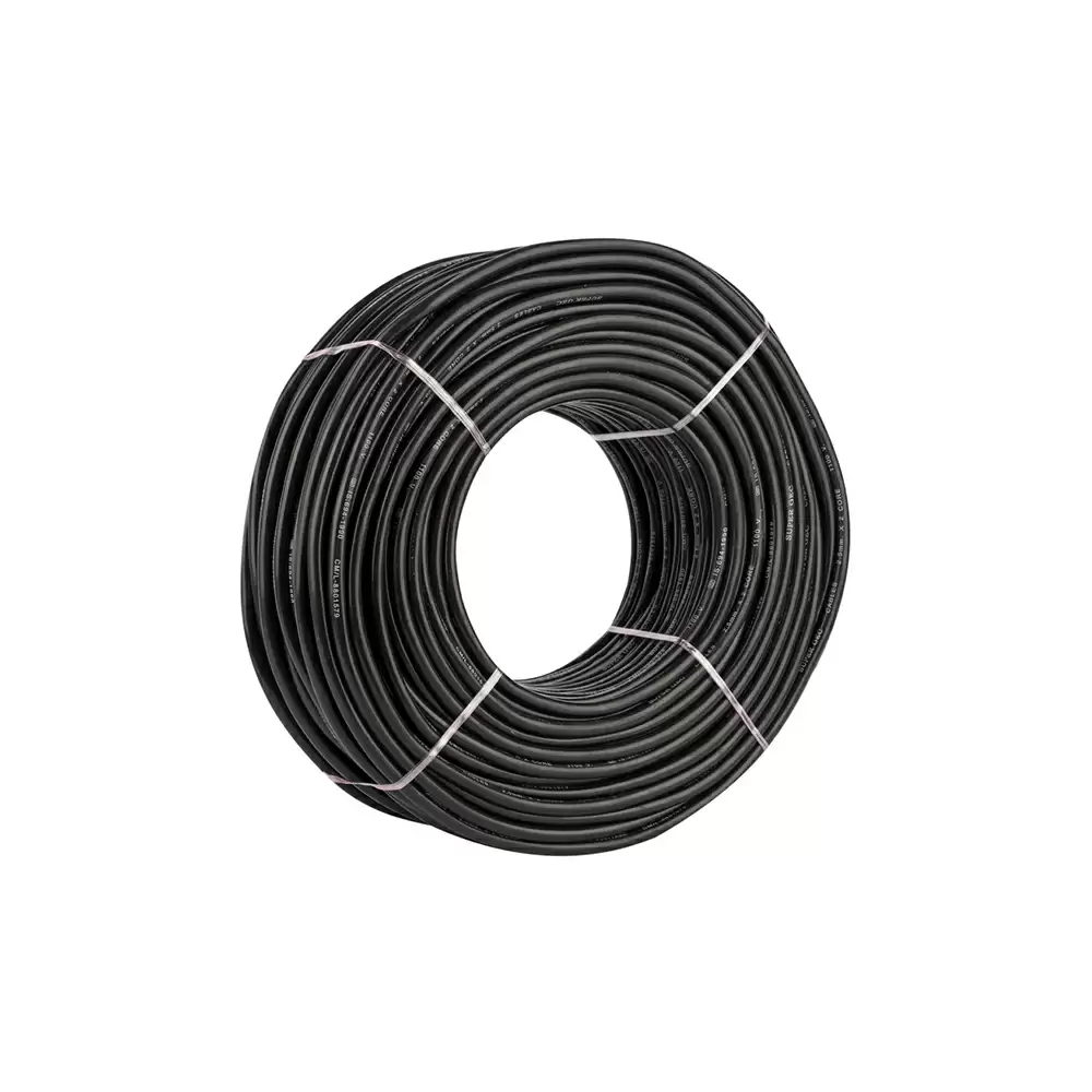 Super GEC Premium Multi Round 2.50 mm x 3 Core Length 100% Copper Electrical Wire - 10 Meter/33 Feet (Black)