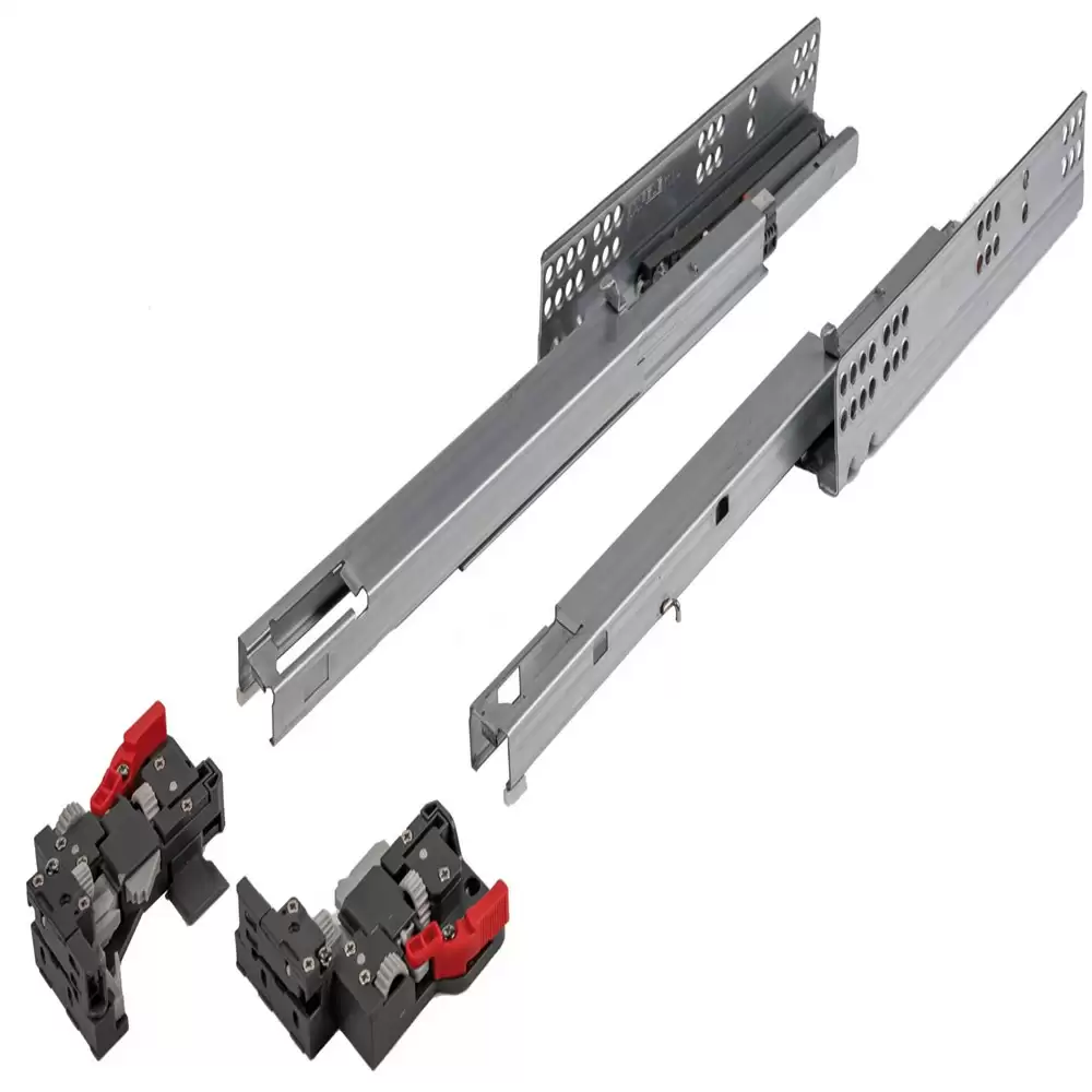 Hafele 433.09.501 Matrix Heavy Under Mount Drawer Runners With Soft Close- Zinc Plated Finish