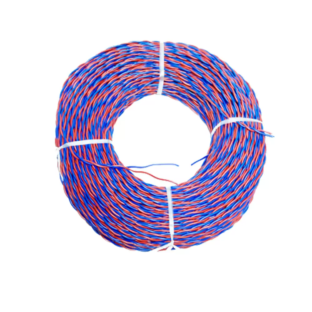 Super GEC Flexible Twisted 2 Core 23/76 Aluminium Electrical Wire - 90 Meter (Red & Blue)