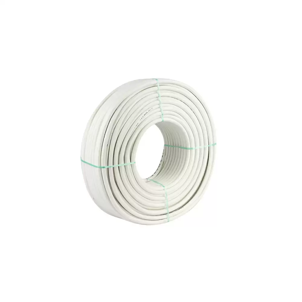 Super GEC Premium Multi Round 1.50 mm x 3 Core Length 100% Copper Electrical Wire - 20 Meter/66 Feet (White)