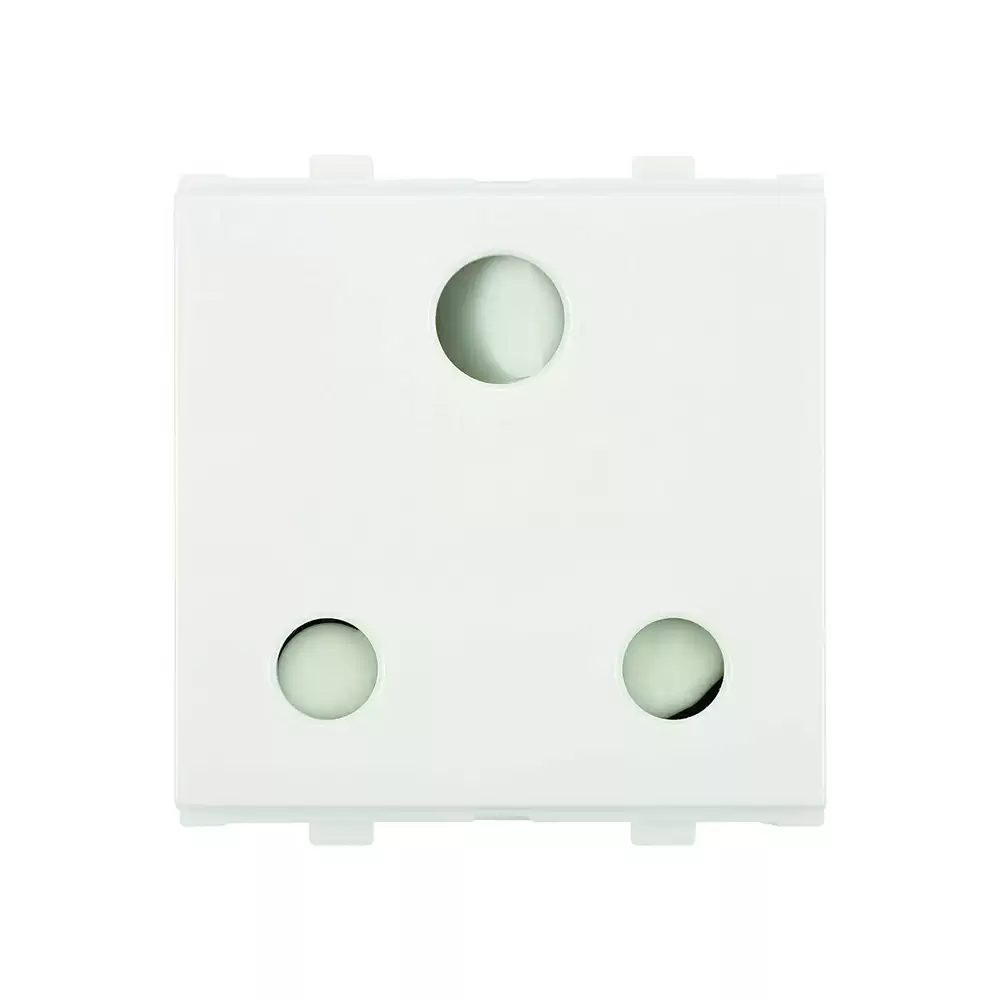 Anchor 2 Module Polycarbonate 25 Amp Penta Modular 3 Pin Socket - White