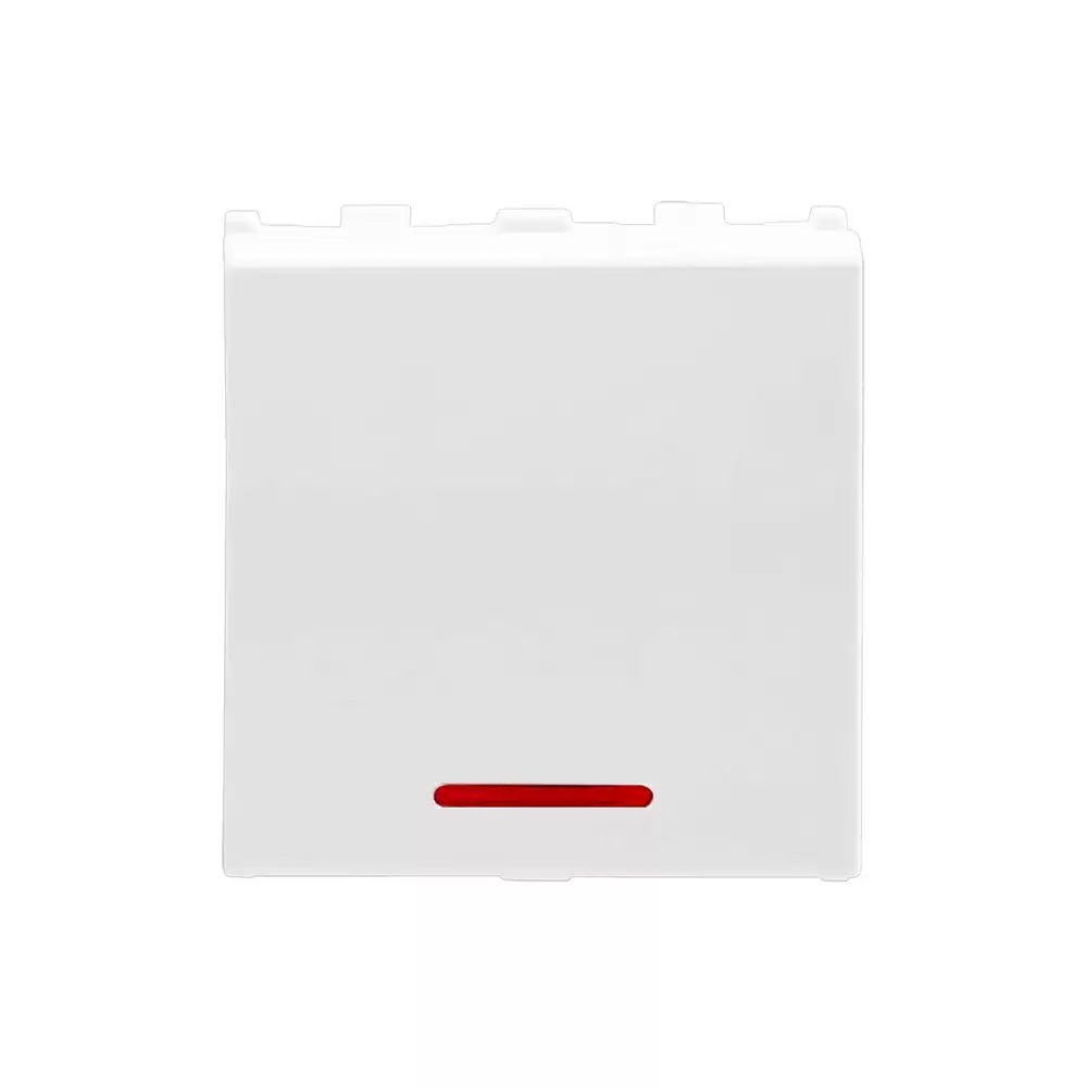 Anchor Roma Urban 2 Module Polycarbonate Modular 10AX One Way Switch with Indicator - White