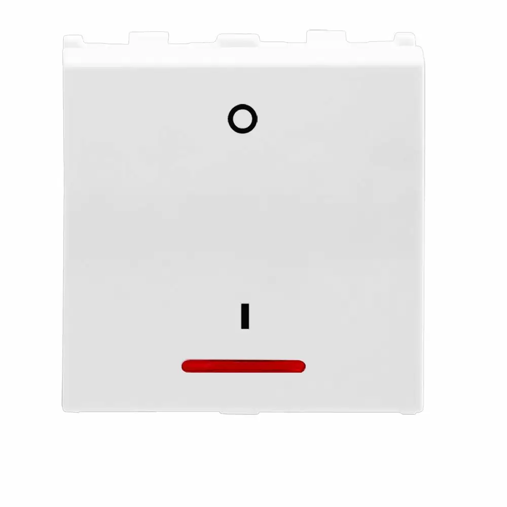 Anchor Roma Urban 2 Module Polycarbonate Modular 32 Amp D.P One Way Switch with Indicator - White