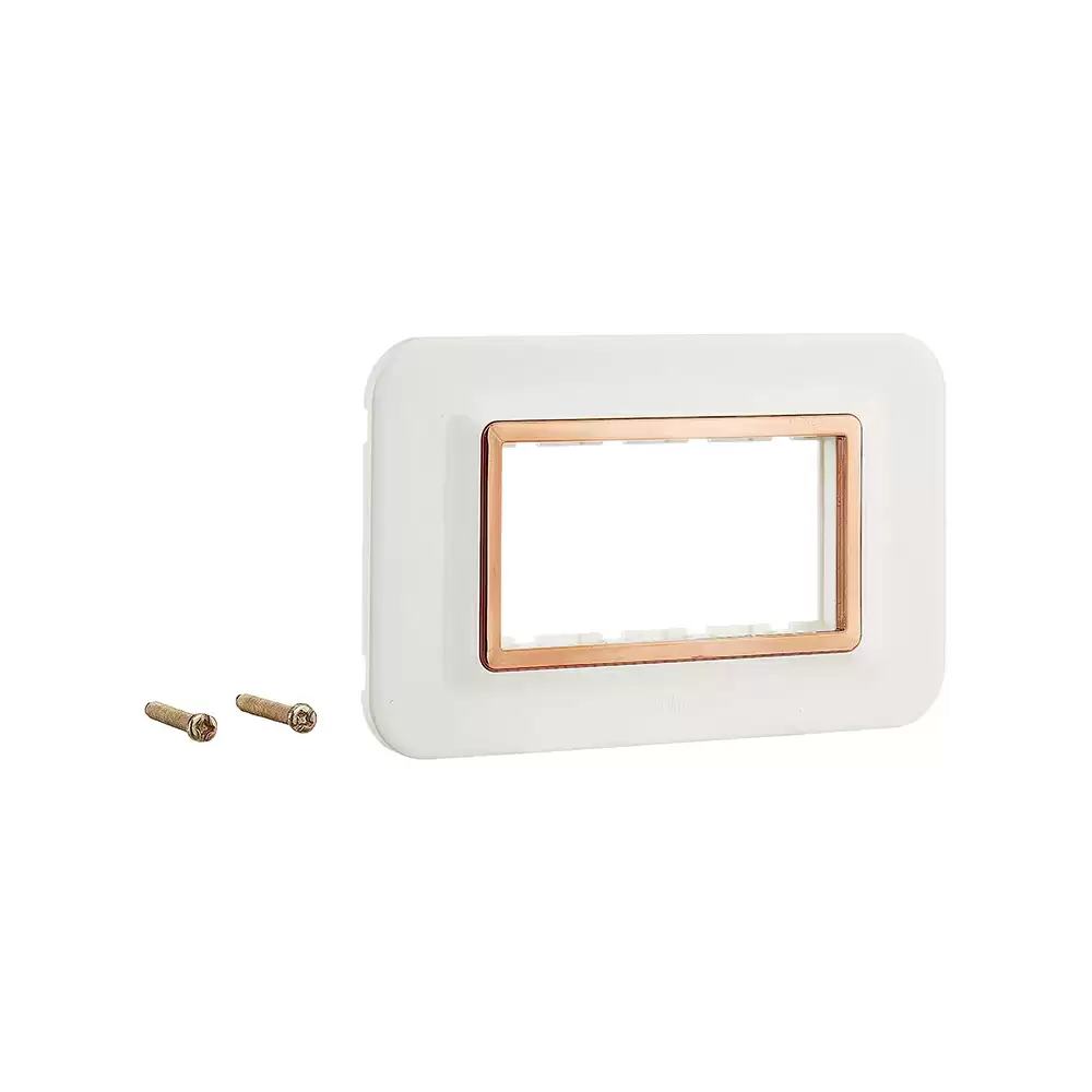 Anchor Roma Urban 4 Module Polycarbonate 66804WHC Curve Modular Plate - Copper White