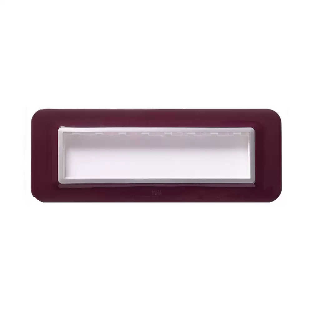 Anchor Roma Urban 8 Module Polycarbonate 66808OMS Curve Modular Plate - Oriental Maroon