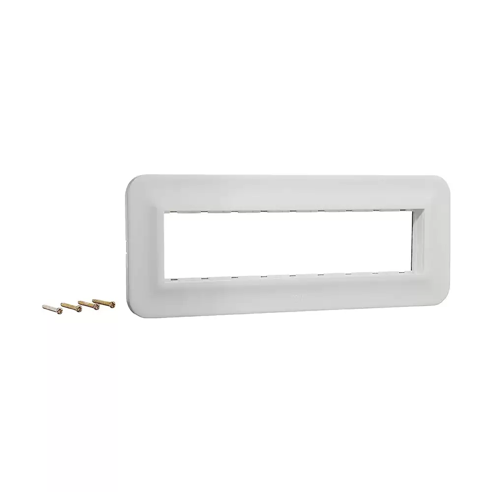 Anchor Roma Urban 9 Module Polycarbonate 66809WH Curve Modular Plate - White