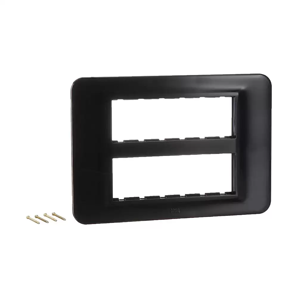 Anchor Roma Urban 12 Module Polycarbonate 66812BL Curve Modular Plate - Black