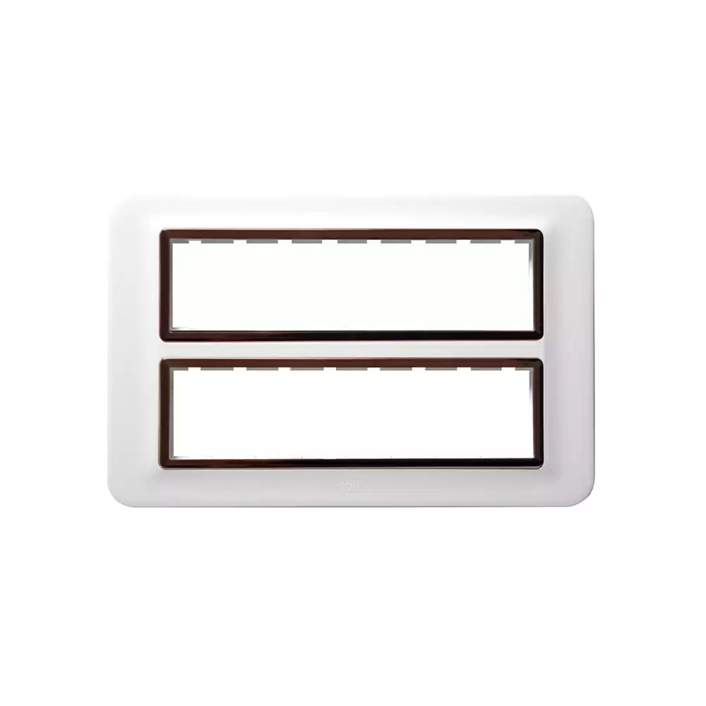 Anchor Roma Urban 16 Module Polycarbonate 66816WHC Curve Modular Plate - Copper White