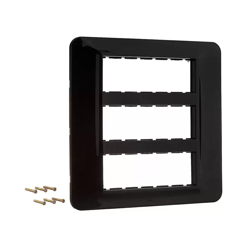 Anchor Roma Urban 18 Module Polycarbonate 66818BL Curve Modular Plate - Black