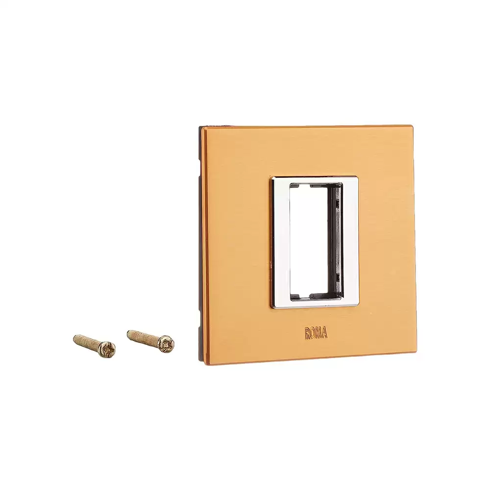 Anchor Roma Urban 1 Module Polycarbonate 66901GD Square Modular Plate - Gold