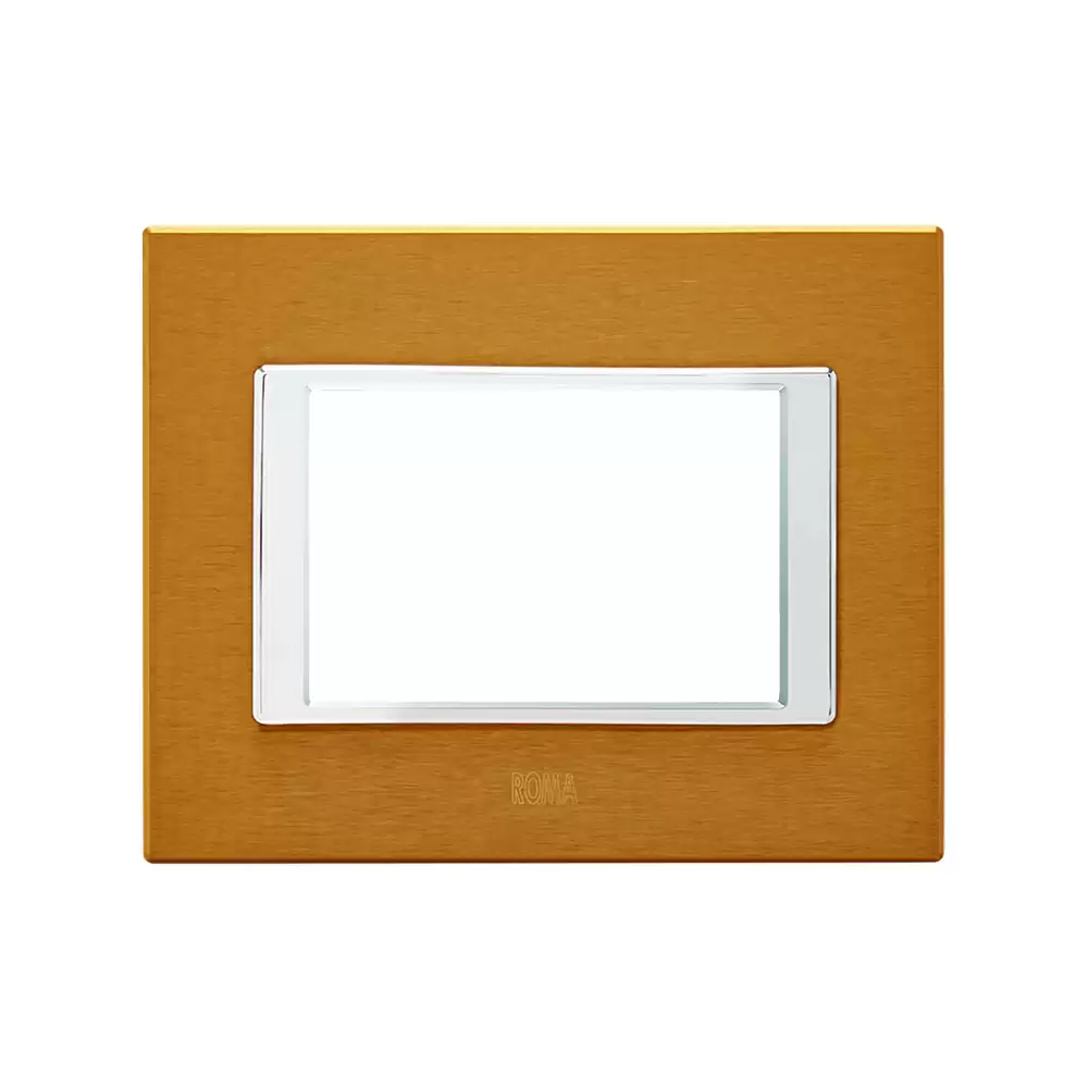 Anchor Roma Urban 3 Module Polycarbonate 66903GD Square Modular Plate - Gold