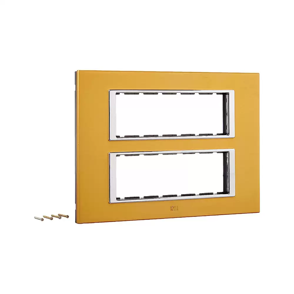 Anchor Roma Urban 12 Module Polycarbonate 66912GD Square Modular Plate - Gold