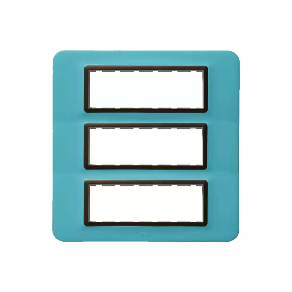 Anchor Roma Urban 18 Module Polycarbonate 66918GAB Curve Modular Plate - Aqua Blue