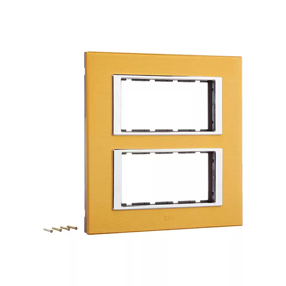 Anchor Roma Urban 8 Module Polycarbonate 66988GD Square Modular Plate - Gold