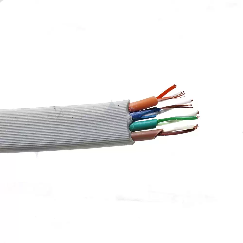 Super GEC CAT-6 Pure Copper Ethernet LAN Cable - 8 Wire 4 Pair (Grey)