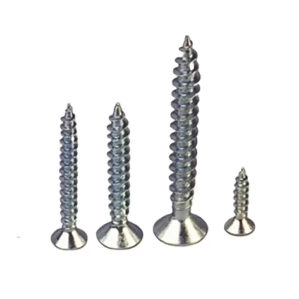 Ebco 4 x 50  Pozi Recess CSK Head Chipboard Screw (400 pcs)- Nickel Plated