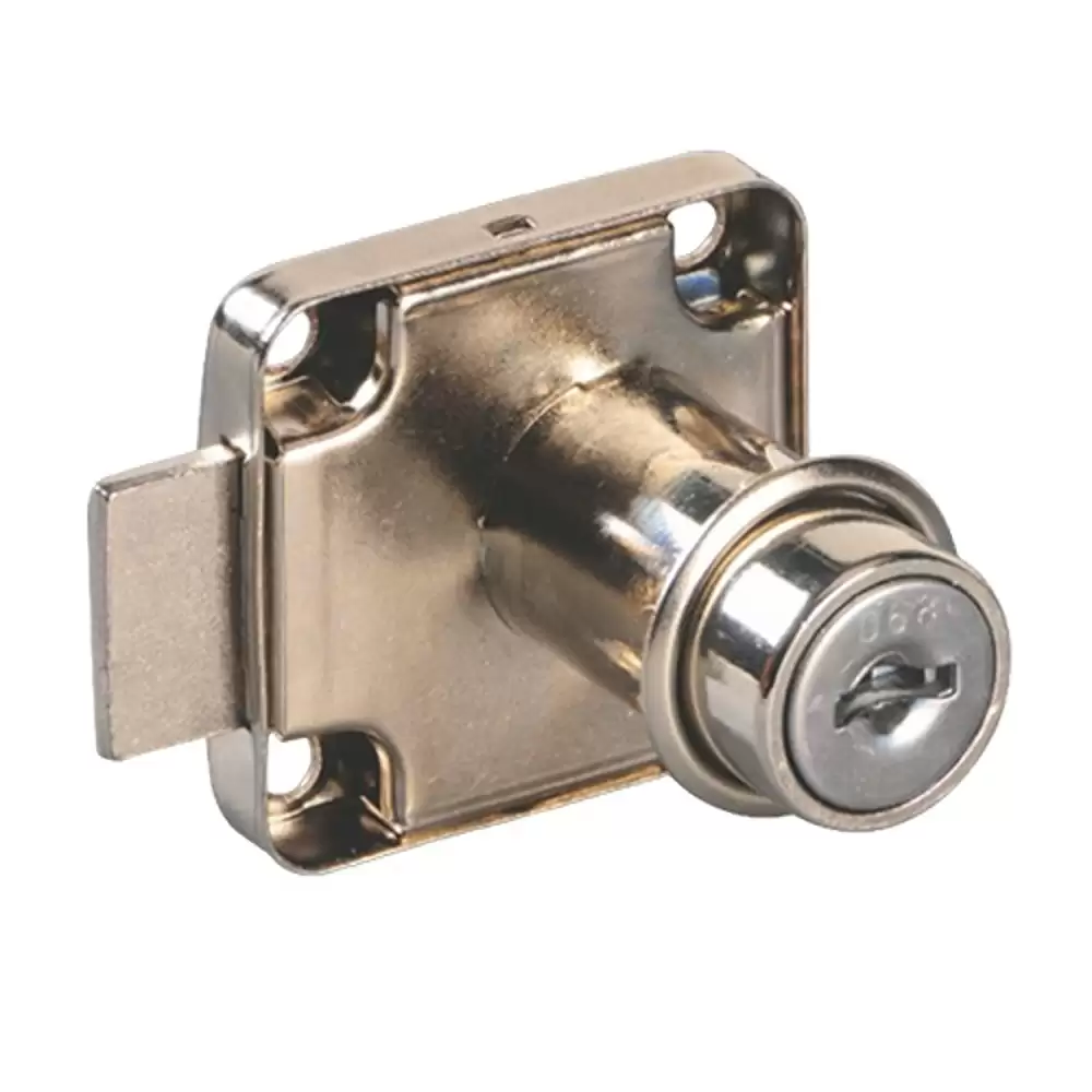 Ebco E-SQL1-32 Multi Purpose Square Lock (32 mm)- Nickel Plated Finish