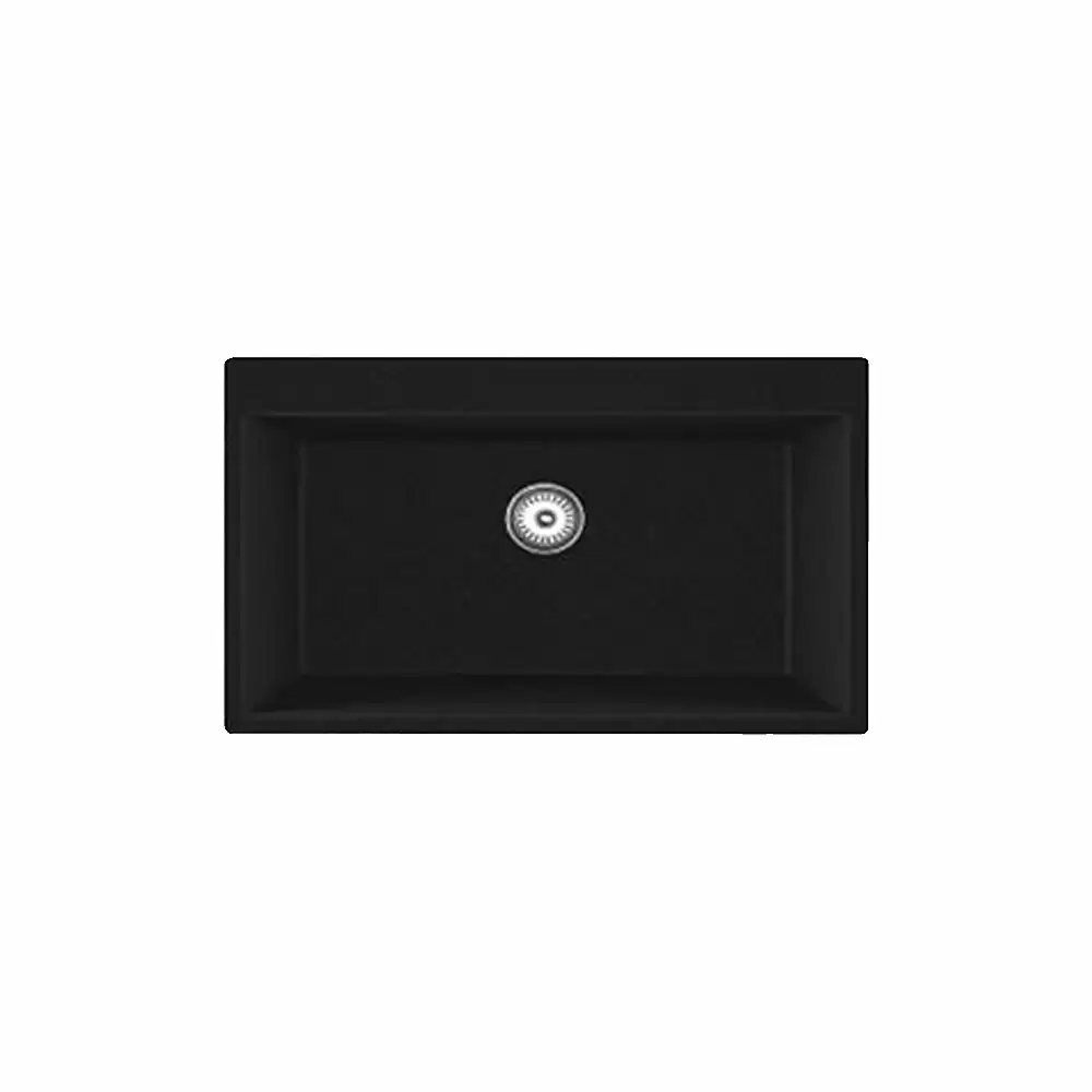 Futura Sinks Natural Quartz Series Kitchen Sink, FS 3120 NQ - Black