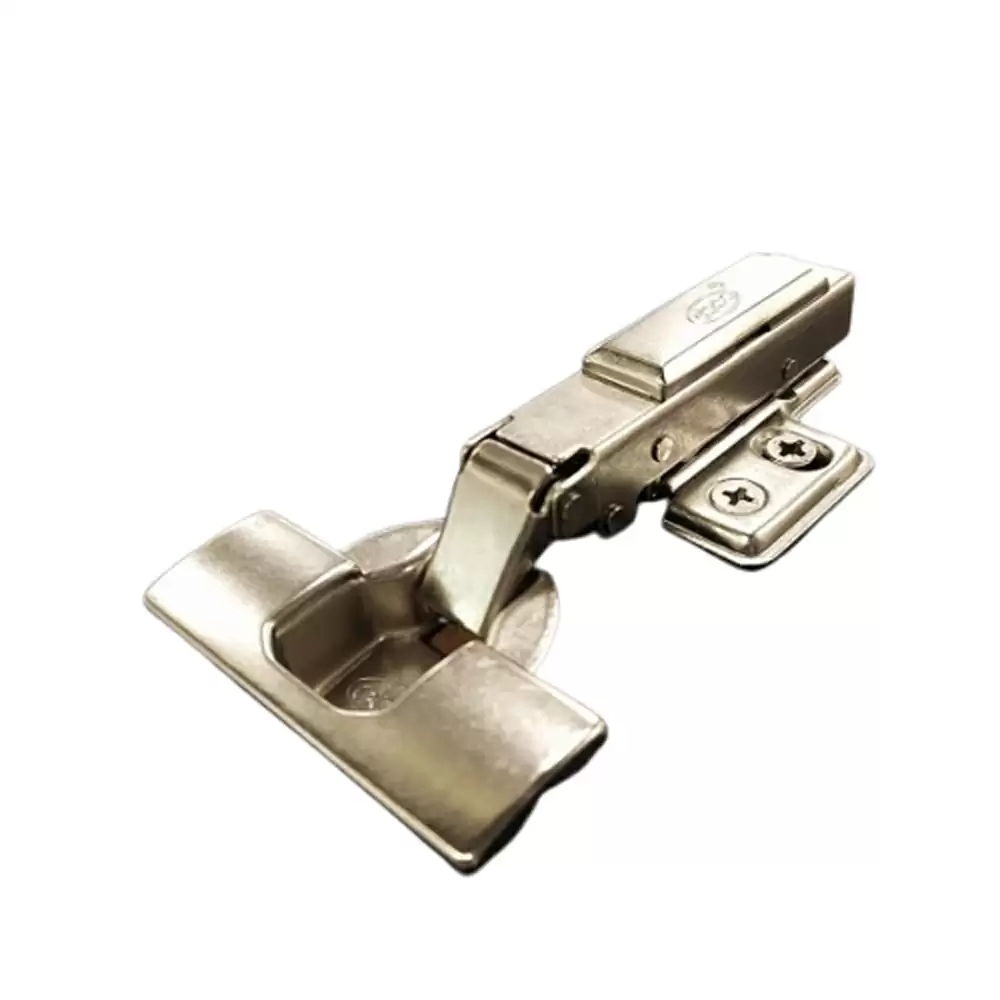 Ebco HSM3-M1 Inset Slow Motion Concealed Hinge With 16 Crank And 4 Hole Mounting Plate- Nickel Plated