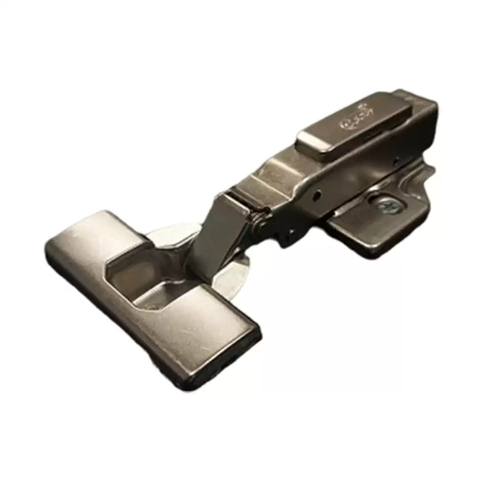 Ebco HTD2-15-35-3D Half Overlay 8 Crank Thick Door Concealed Hinge With 3D Mounting Plate- Nickel Plated