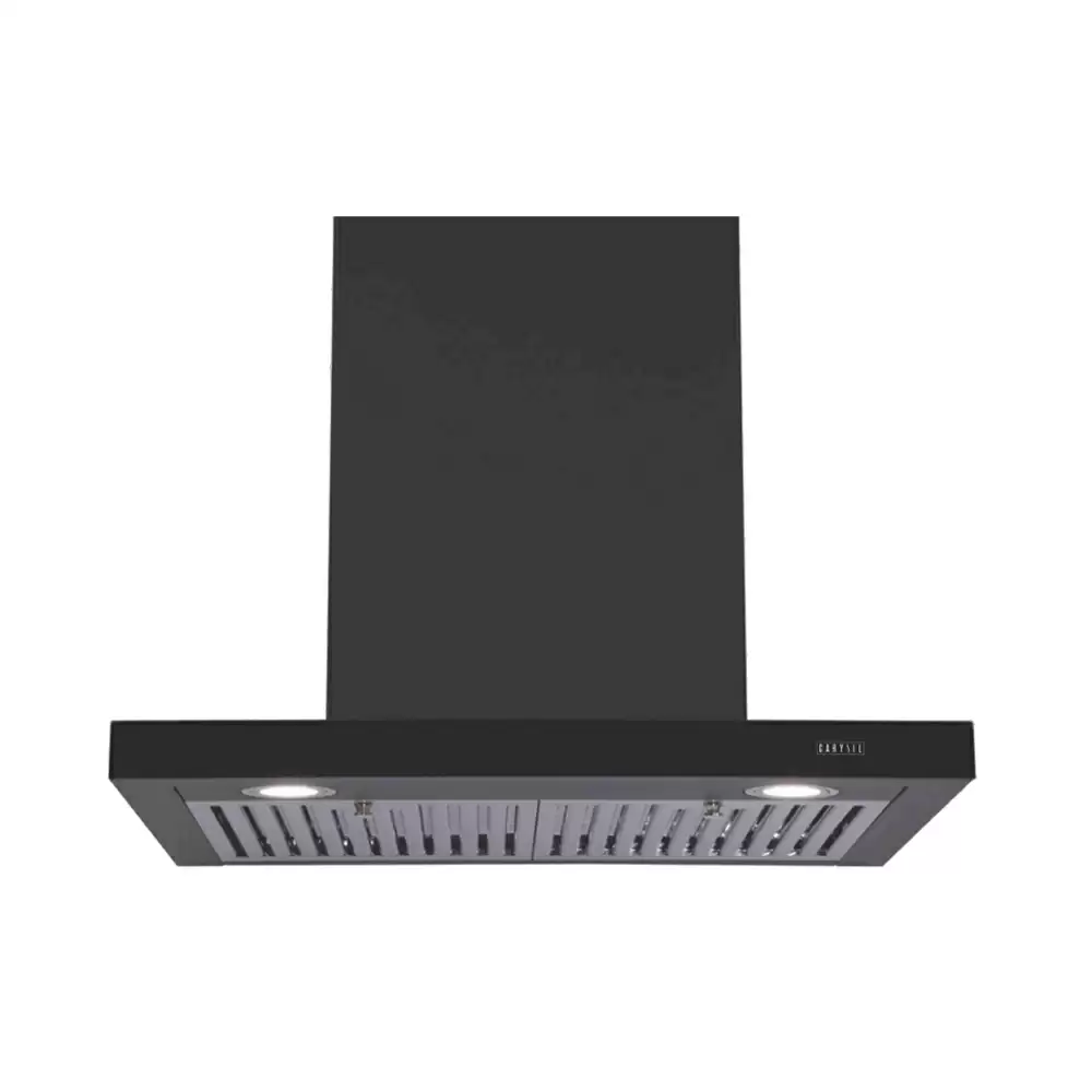 Carysil Moonwalk 90 cm Cassette Filter Wall Mounted Kitchen Chimney, Suction Capacity 1100 m³/hr - Black  (1 Year Warranty)