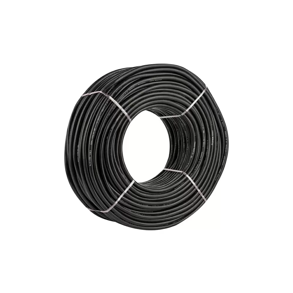 Super GEC Premium Multi Round 1.50 mm x 4 Core Length 100% Copper Electrical Wire - 50 Meter/165 Feet (Black)