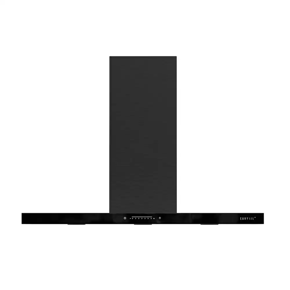 Carysil Rockstar 60 cm Baffle Filter Hood Wall Mounted Kitchen Chimney, Suction Chimney 1180 m³/hr - Black  (1 Year Warranty)