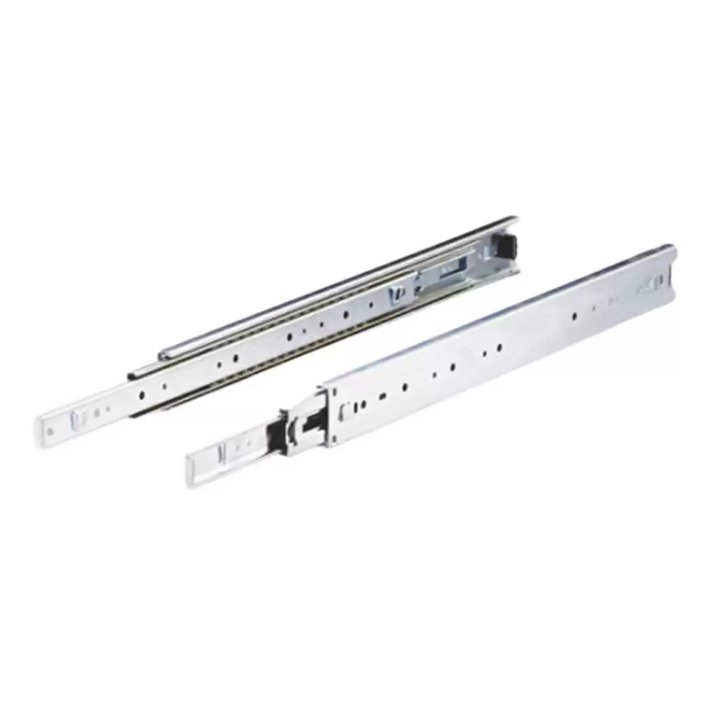 Ebco SFDS50-35 Regular Close Ball Bearing Drawer Slide- 20 Inch (Zinc White)