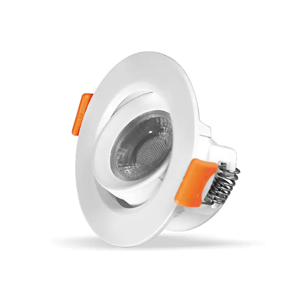 Surya 4 Watt Aura Prime Round Led Downlighters- White