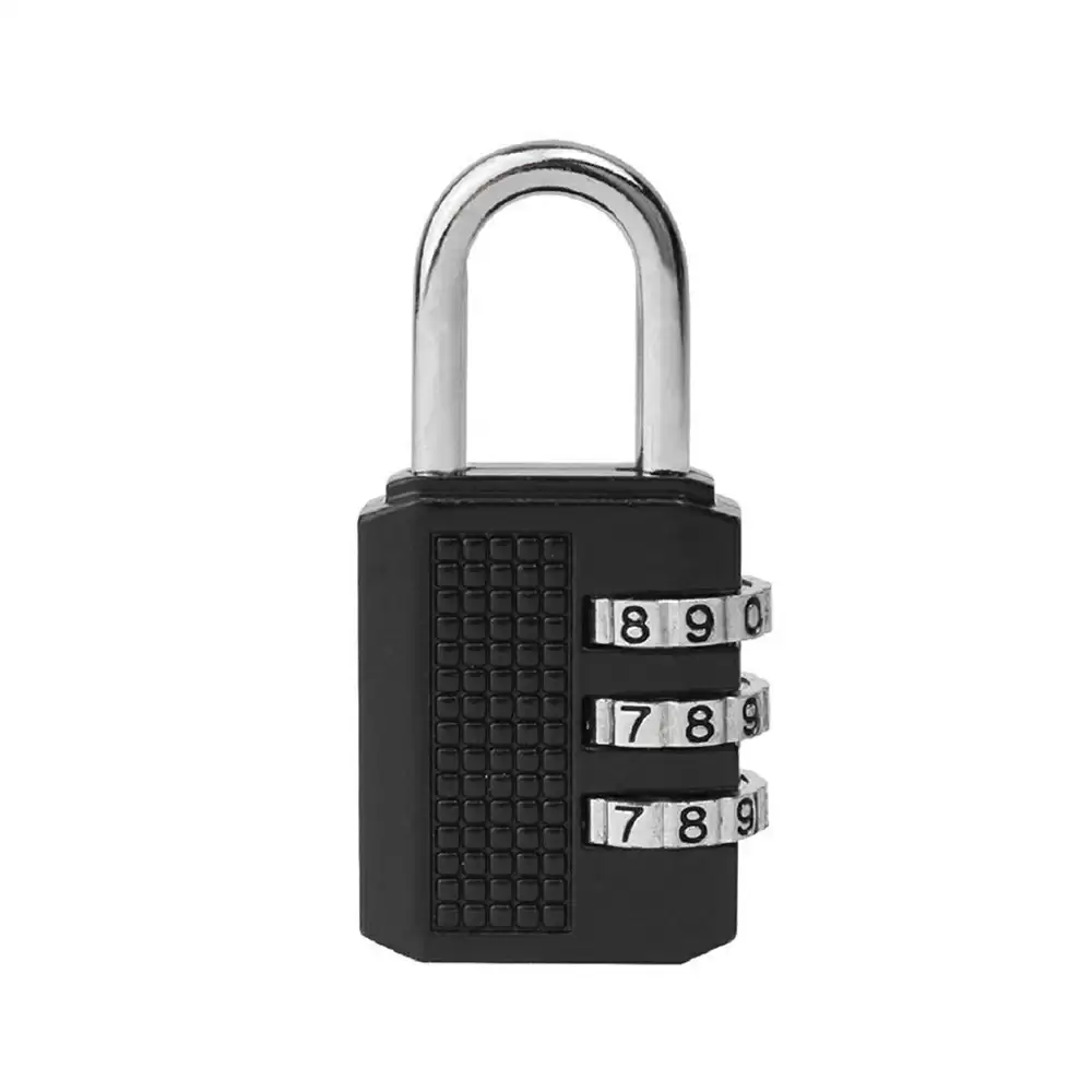 Volo V-3D-PD Combination Lock With 3 Digit Code- Black