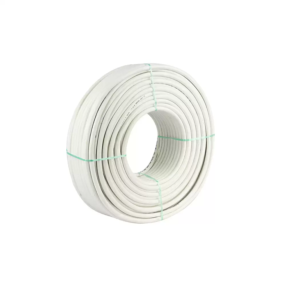 Super GEC Premium Multi Round 2.50 mm x 2 Core Length 100% Copper Electrical Wire - 90 Meter/297 Feet (White)