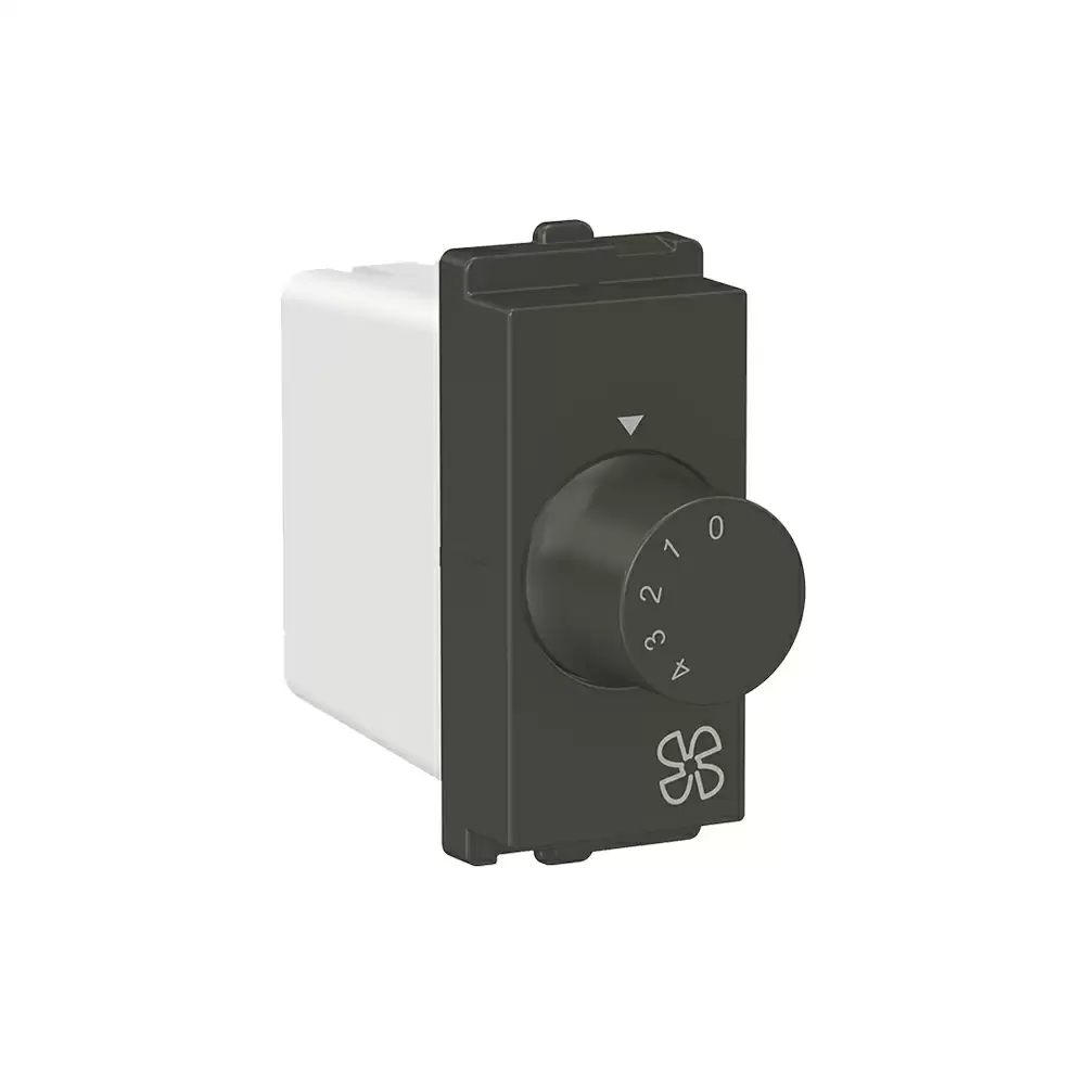 Schneider Electric Clipsal X 1 module 4-Step Fan Regulator - Coke Grey