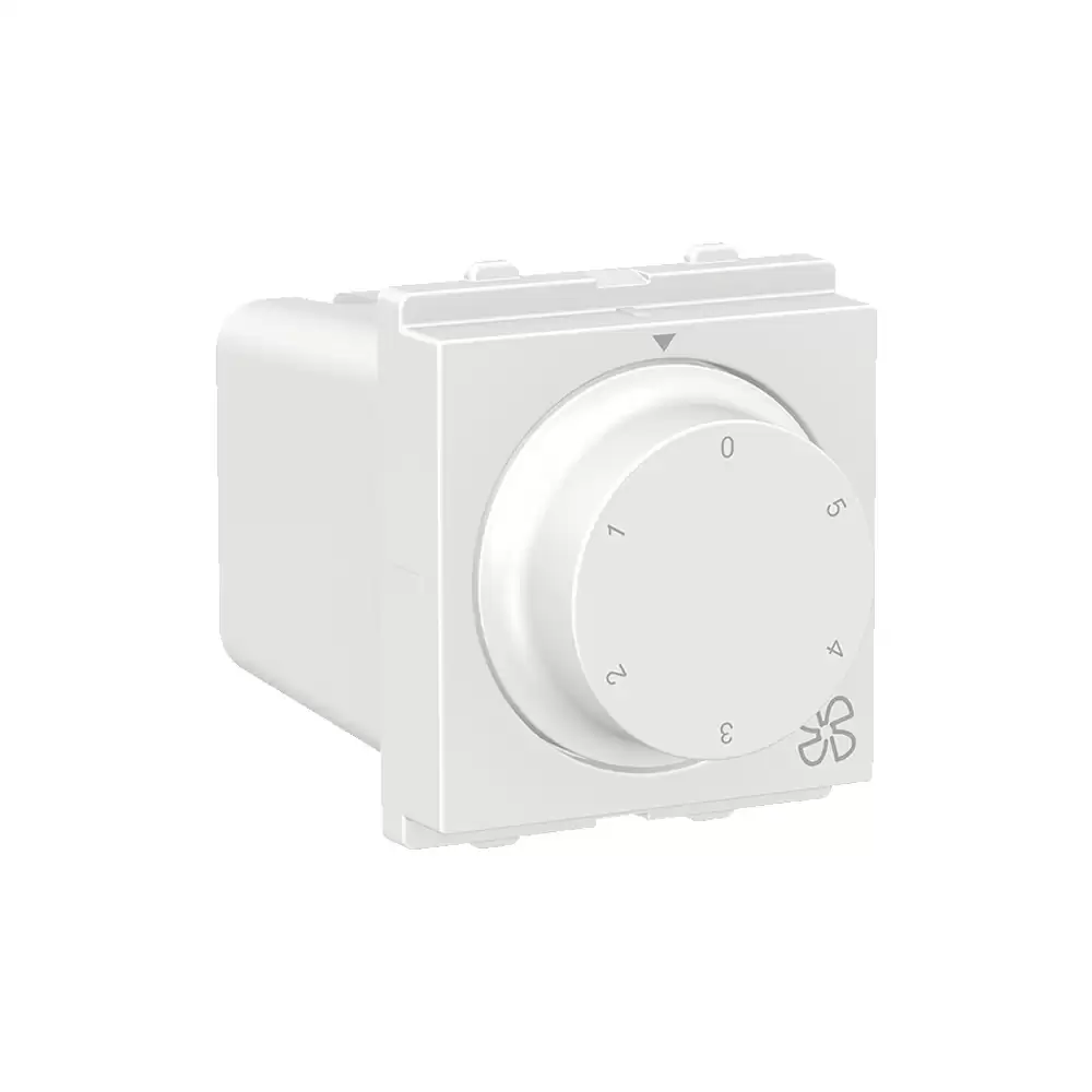 Schneider Electric Clipsal X 2 module 5-Step Fan Regulator - White