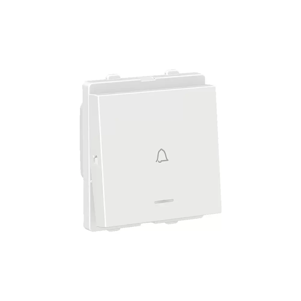 Schneider Electric Clipsal X 6 Amp 2 module Bell Push Switch With Indicator - White