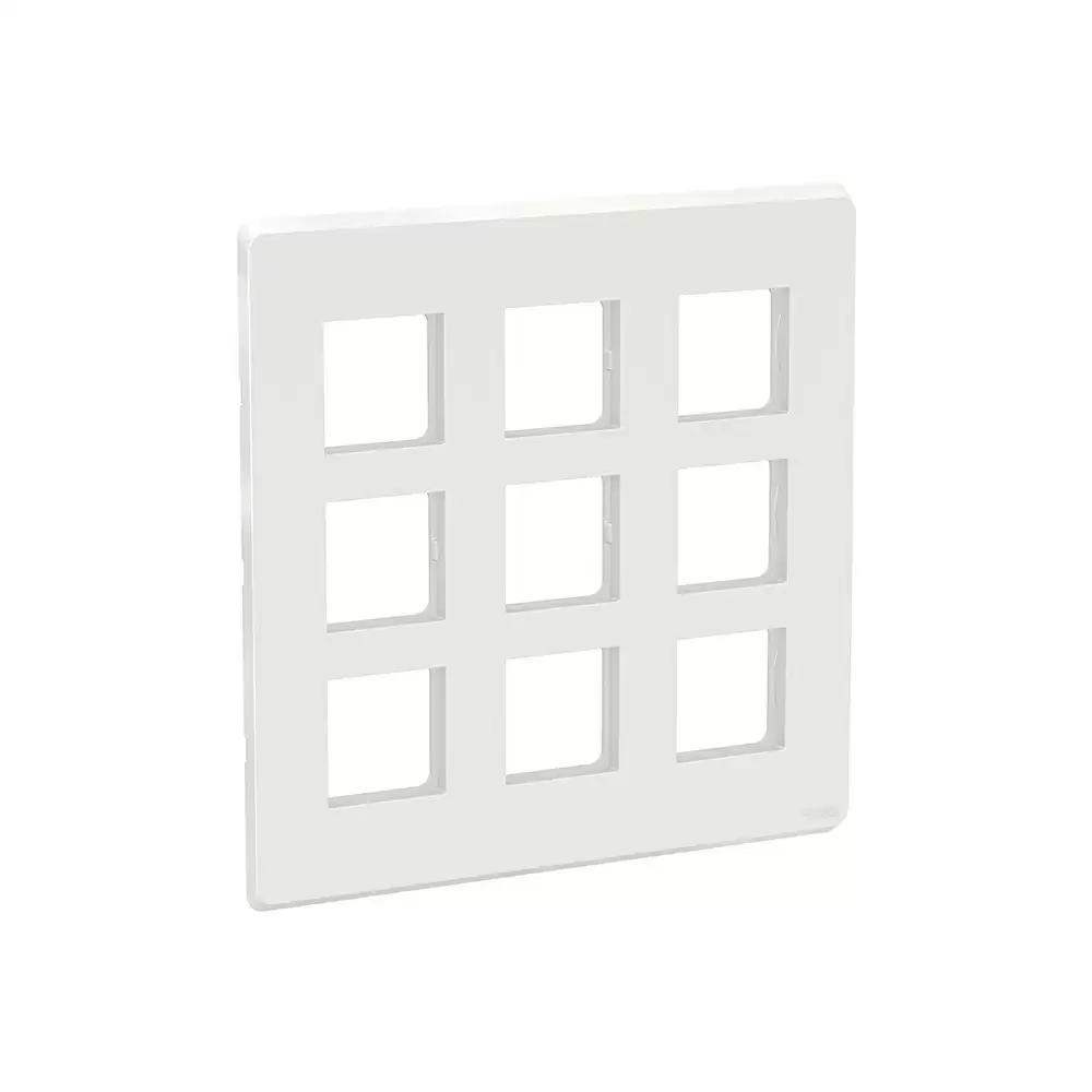 Schneider Electric Clipsal X 18 Module Cover Plate With Fixing Frame - White