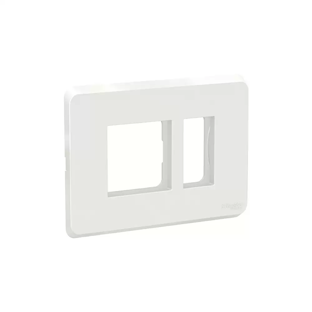 Schneider Electric Clipsal X 3 Module Cover Plate With Fixing Frame - White