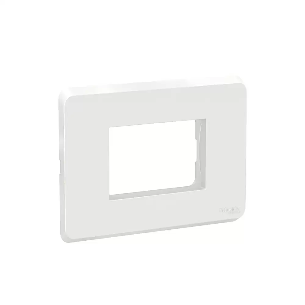 Schneider Electric Clipsal X 3 Module Universal Cover Plate With Fixing Frame - White