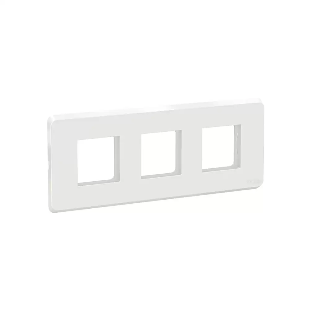 Schneider Electric Clipsal X 6 Module Cover Plate With Fixing Frame - White