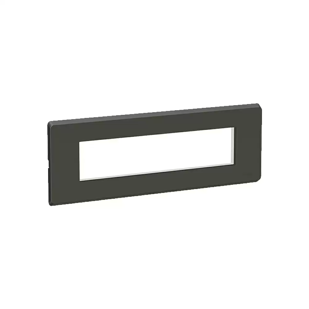 Schneider Electric Clipsal X 9 Module Cover Plate With Fixing Frame - Coke Grey