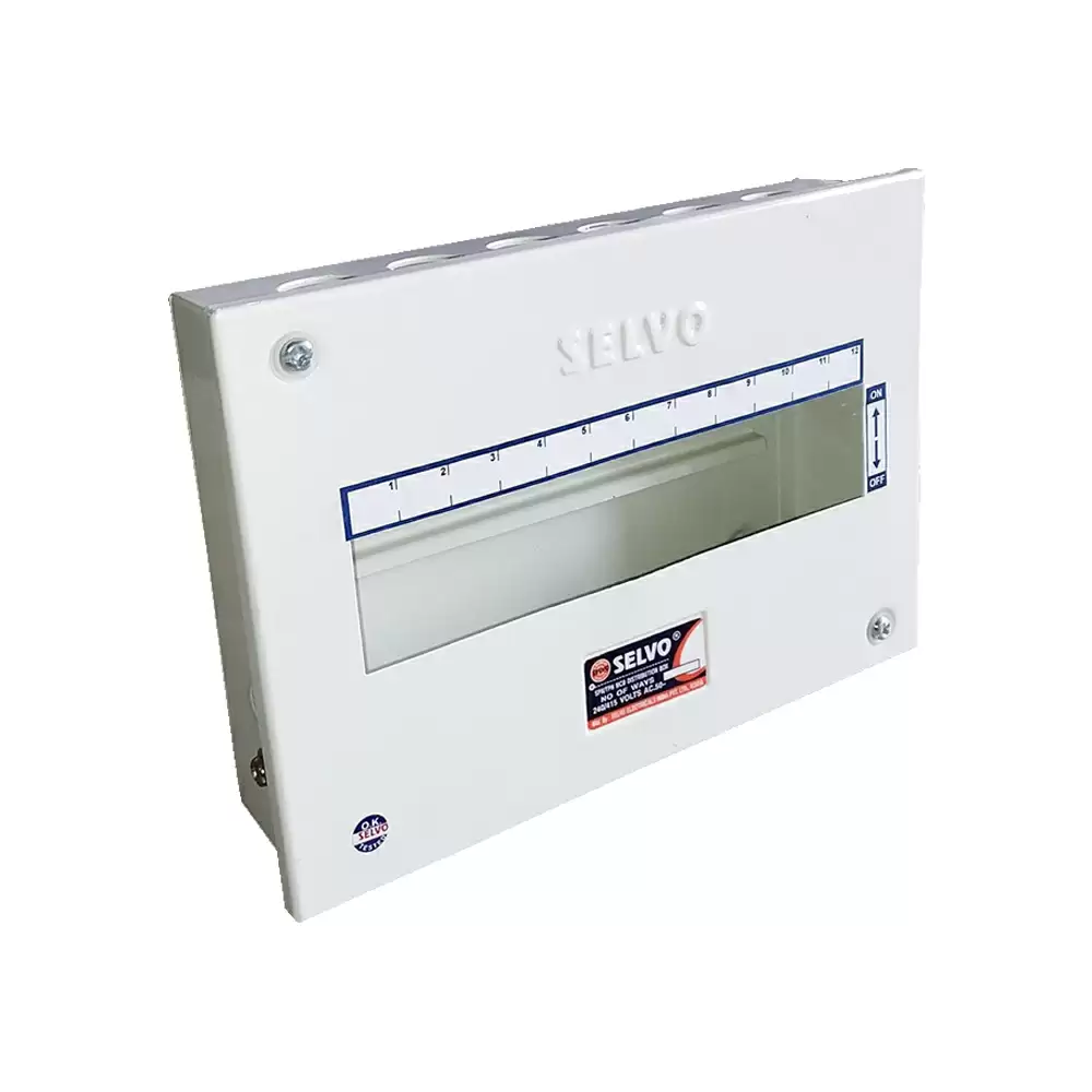 Selvo 12 Way Single Door Distribution Board (SPN), GSELSPN11020 - White