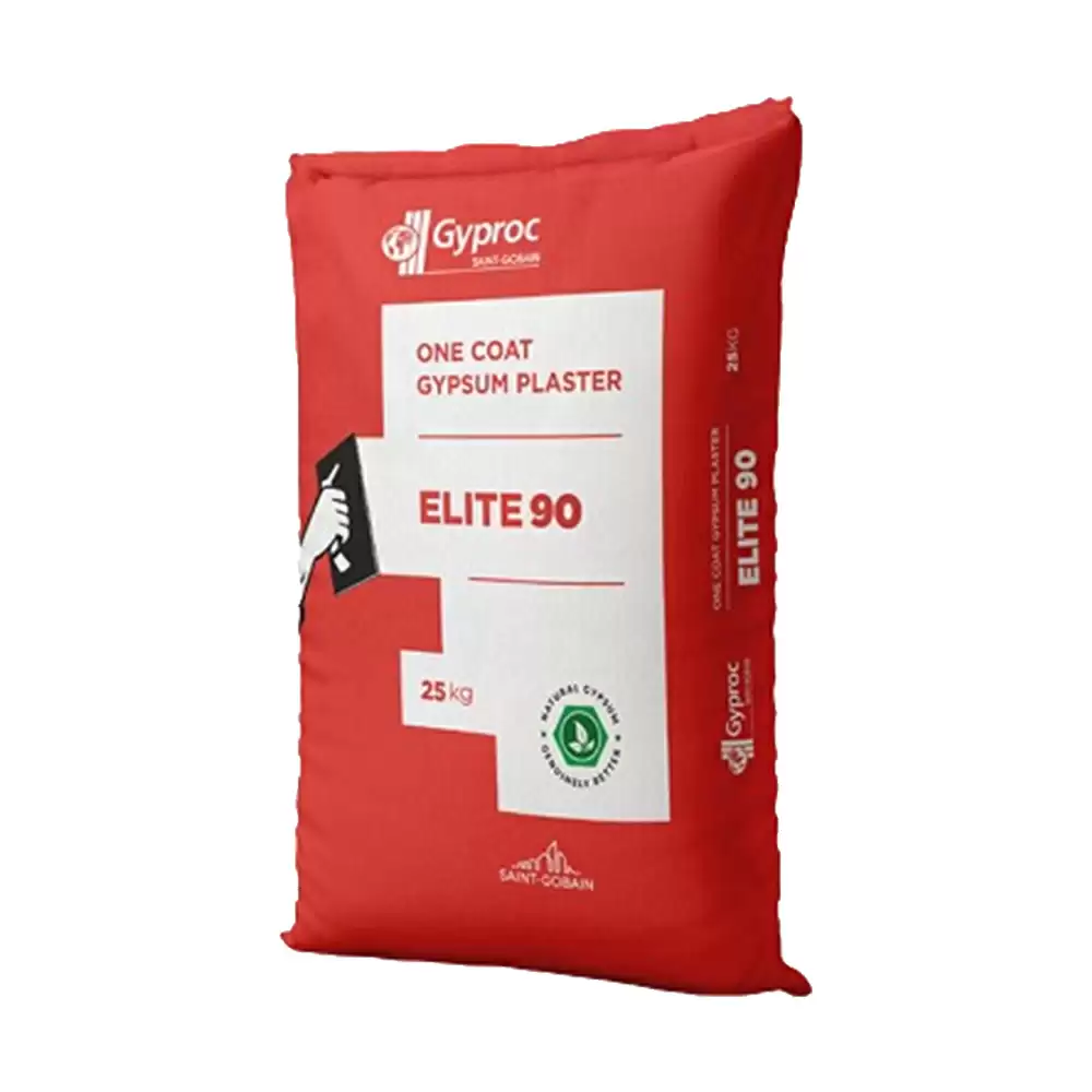 Gyproc Saint Gobain Elite 90 One Coat Gypsum Plaster - 25 Kg