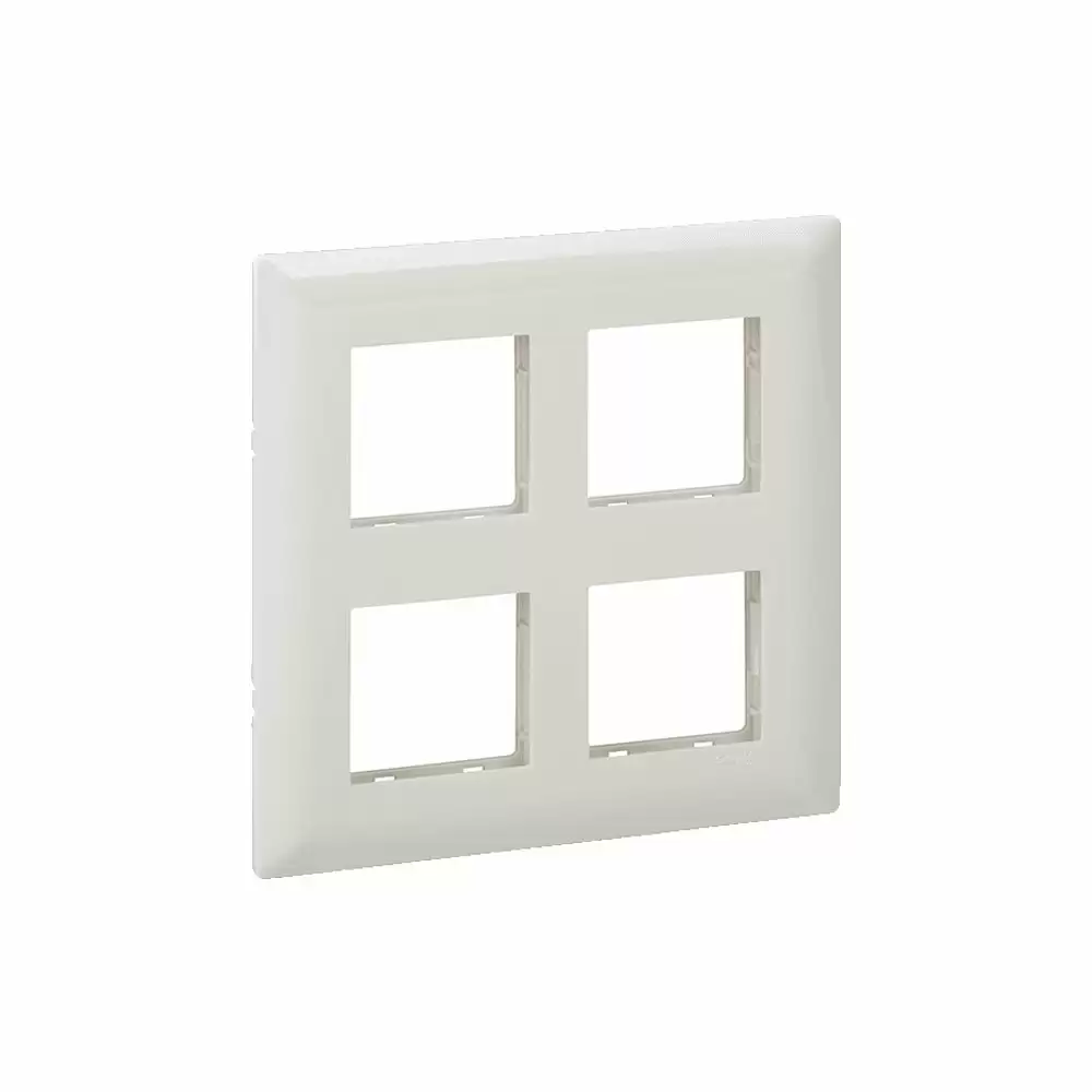 Schneider Electric Livia 8 M Grid & 8 Module Cover Frame (Square) - White