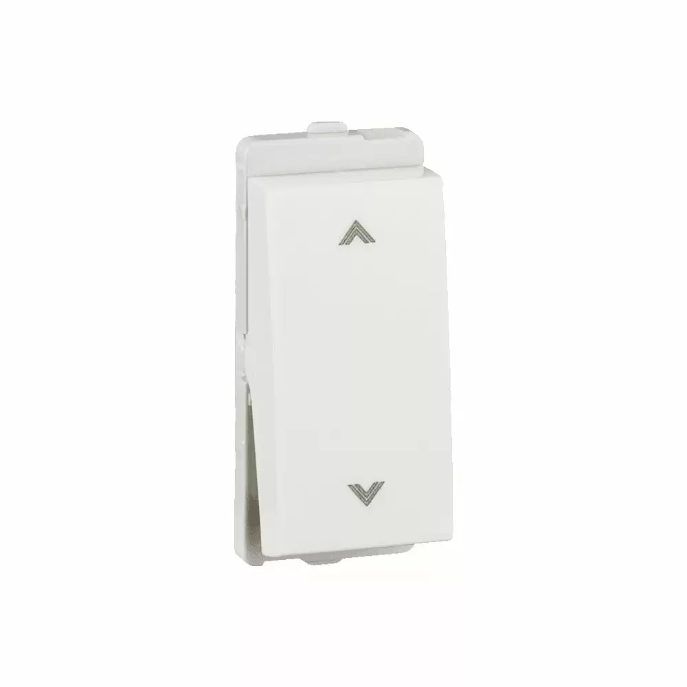 Schneider Electric Livia 10 Amp 1 Module Flush Mounted 2 Way Switch - White