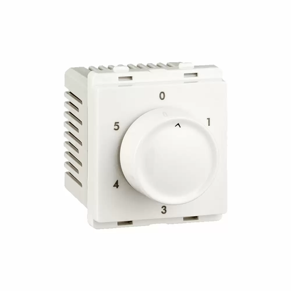 Schneider Electric Livia 2 Module Step Type Fan Regulator - White