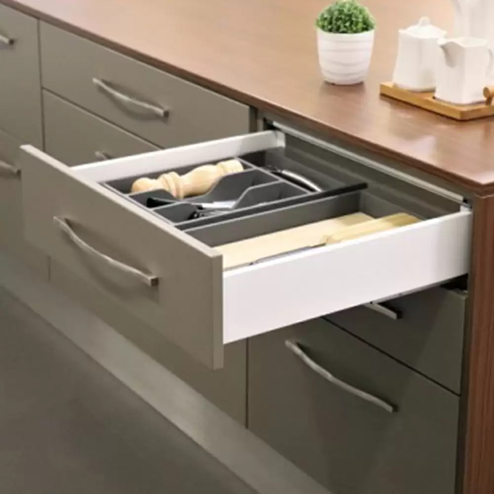 Livsmart PMDS1-35-S3 90 mm Pro-Motion Drawer System With 50 Kg Weight Capacity- Anthracite Finish