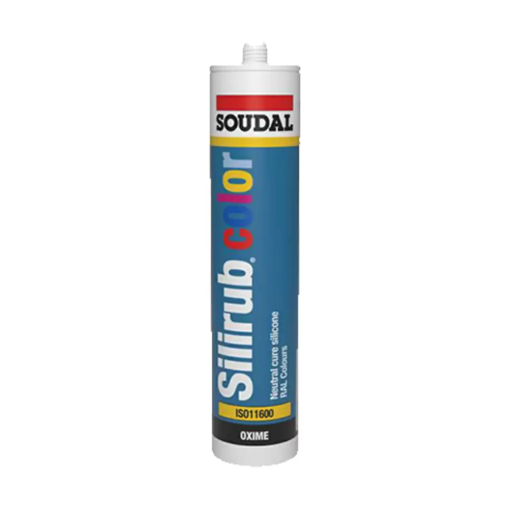 McCoy Soudal Silirub Color 280 ml Neutral Silicone Sealant, RAL-7006 (Beige Grey)