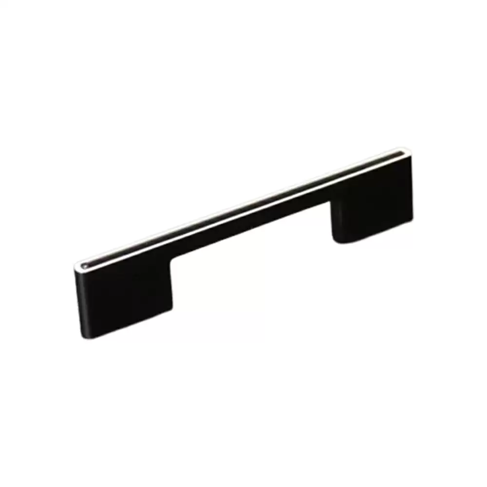 Livsmart TZH-192-224-BL 192 mm Zinc Cabinet Drawer Handle- Black Finish