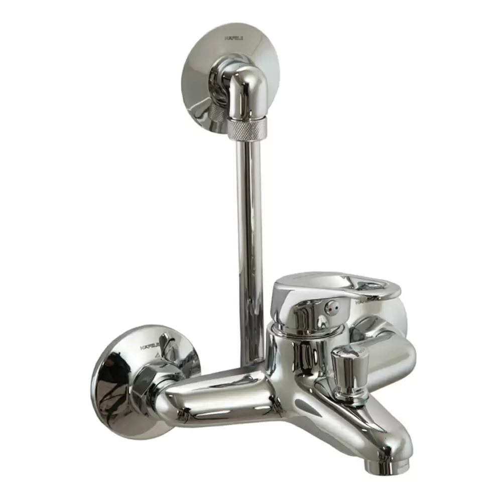 Hafele 589.47.664 Smart Series Single Lever Wall Mixer With L Bend- Chrome Finish